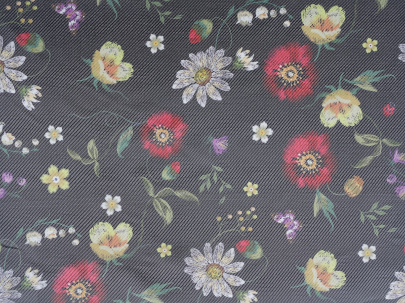 Polyester-viskoosin twill-painettu vuoristokangas