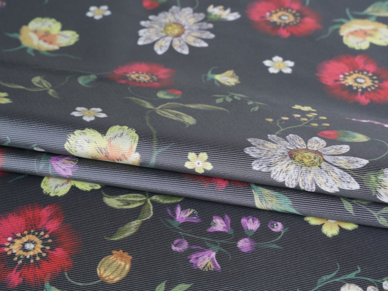 Polyester-viskoosin twill-painettu vuoristokangas