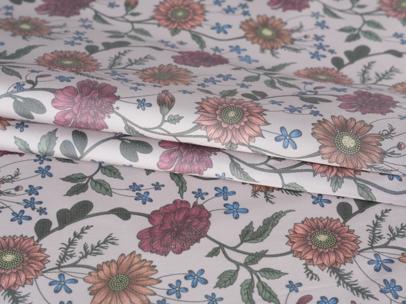 Polyester-viskoosin twill-painettu vuoristokangas