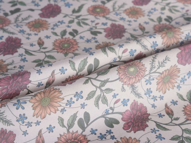 Polyester-viskoosin twill-painettu vuoristokangas